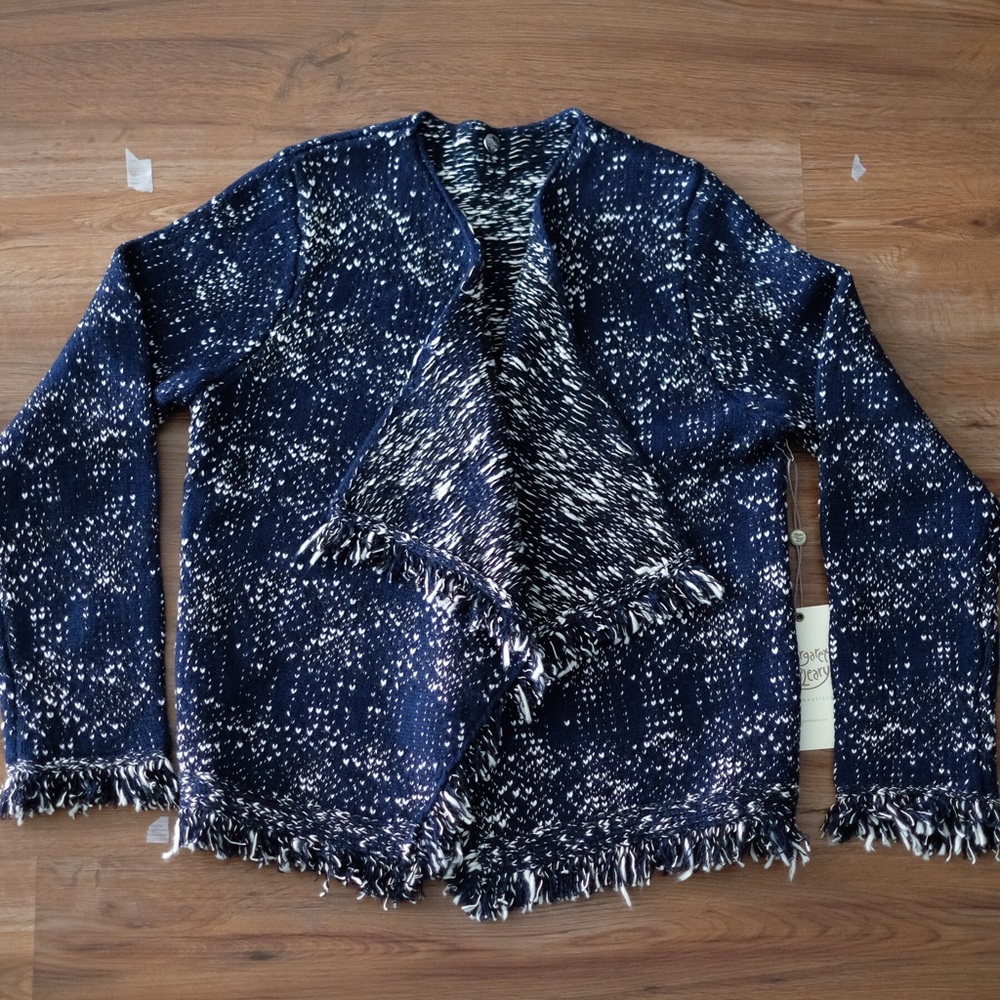 NWT Cashmere + Wool Margaret O’Leary Tweed Jacket